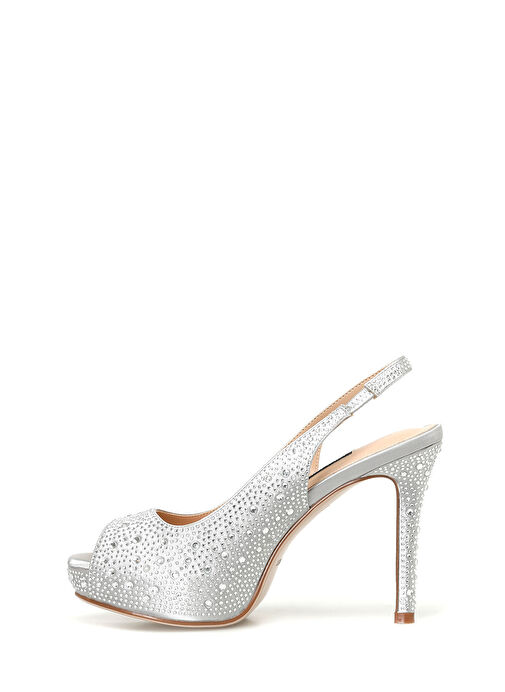 MAVIA2 3PR GRI Kadın Topuklu Sandalet - Görsel 4