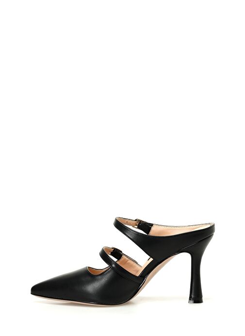MINDIE 3PR Siyah Kadın Topuklu Terlik - Görsel 3
