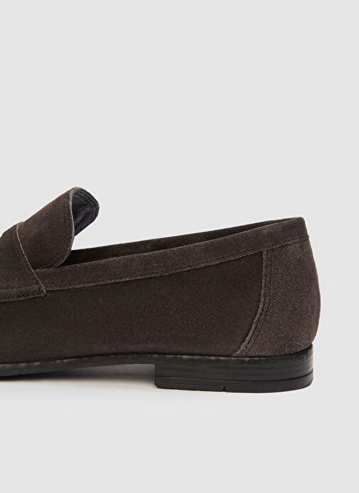 Twn Antrasit Deri Makosen Ayakkabi - Görsel 4