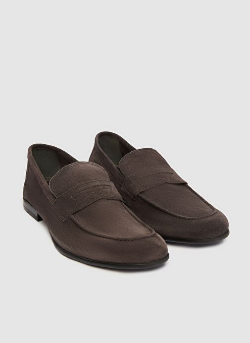 Twn Antrasit Deri Makosen Ayakkabi - Görsel 2