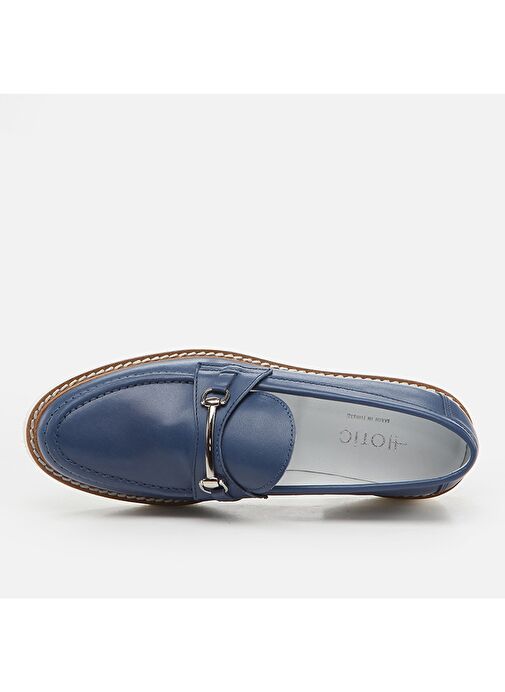 Hotiç Lacivert Kadın Deri Loafer 01AYH264500A680 - Görsel 5