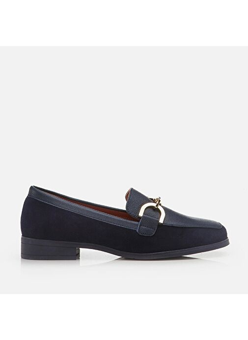 Hotiç Lacivert Kadın Deri Loafer 01AYH275880A680 - Görsel 2