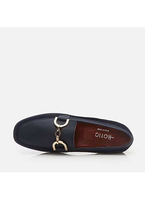 Hotiç Lacivert Kadın Deri Loafer 01AYH275880A680 - Görsel 4
