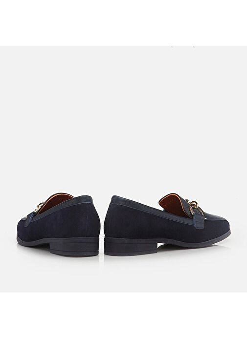 Hotiç Lacivert Kadın Deri Loafer 01AYH275880A680 - Görsel 5