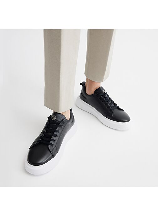 Hotiç Siyah Erkek Deri Günlük Ayakkabı 02AYH281320A100 - Görsel 6
