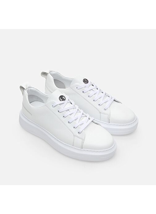 Hotiç Beyaz Erkek Deri Sneaker 02AYH281320A900 - Görsel 3