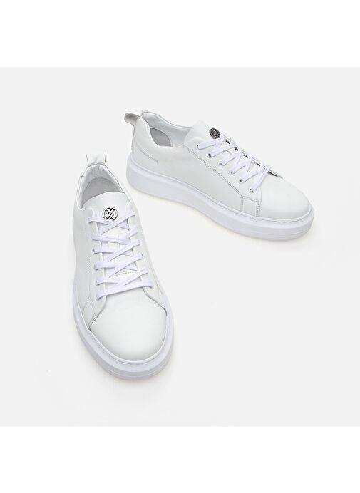 Hotiç Beyaz Erkek Deri Sneaker 02AYH281320A900 - Görsel 4