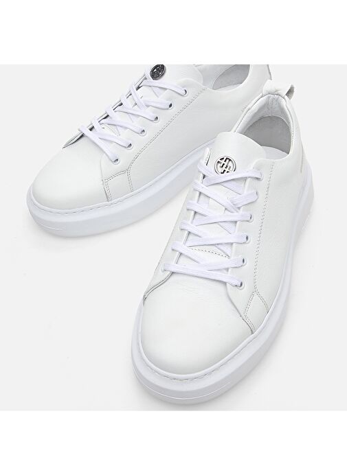 Hotiç Beyaz Erkek Deri Sneaker 02AYH281320A900 - Görsel 5