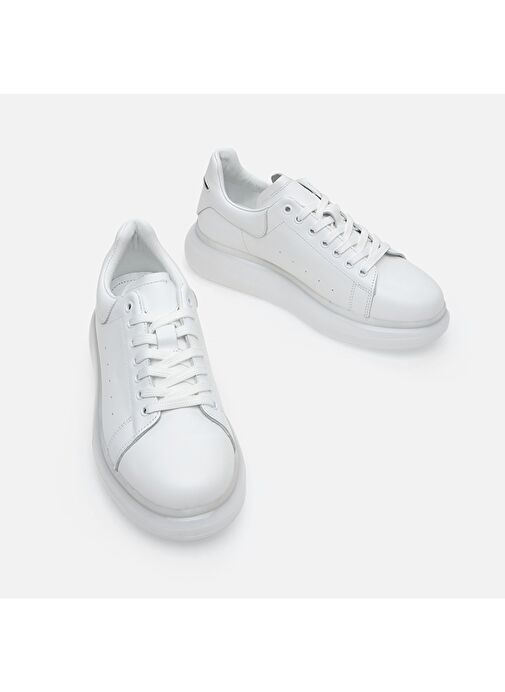 Hotiç Beyaz Erkek Deri Sneaker 02AYH281340A900 - Görsel 4