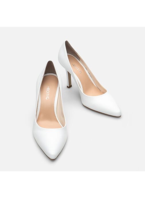 Hotiç Beyaz Kadın Deri Stiletto 01AYH283170A900 - Görsel 4