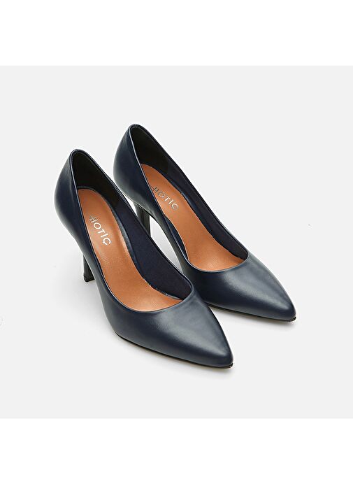 Hotiç Lacivert Kadın Deri Stiletto 01AYH283170A680 - Görsel 3