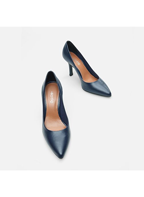 Hotiç Lacivert Kadın Deri Stiletto 01AYH283170A680 - Görsel 4