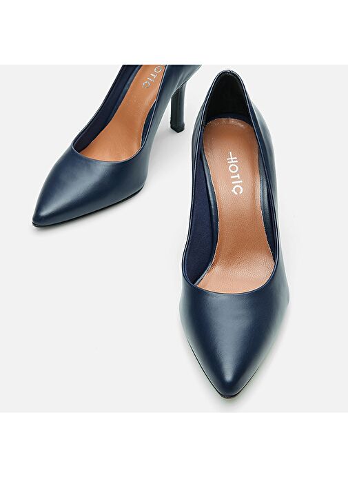 Hotiç Lacivert Kadın Deri Stiletto 01AYH283170A680 - Görsel 5