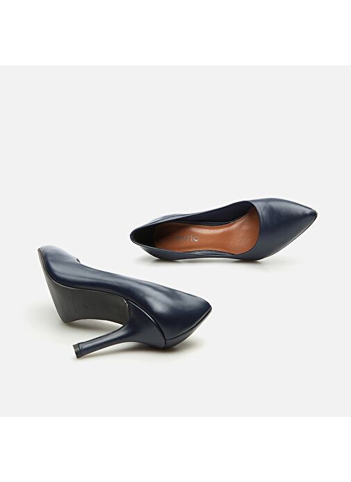 Hotiç Lacivert Kadın Deri Stiletto 01AYH283170A680 - Görsel 7