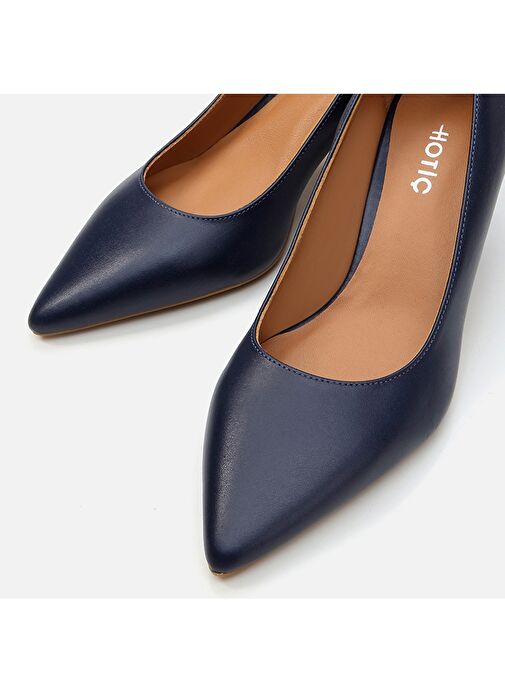 Hotiç Lacivert Kadın Deri Stiletto 01AYH283190A680 - Görsel 5