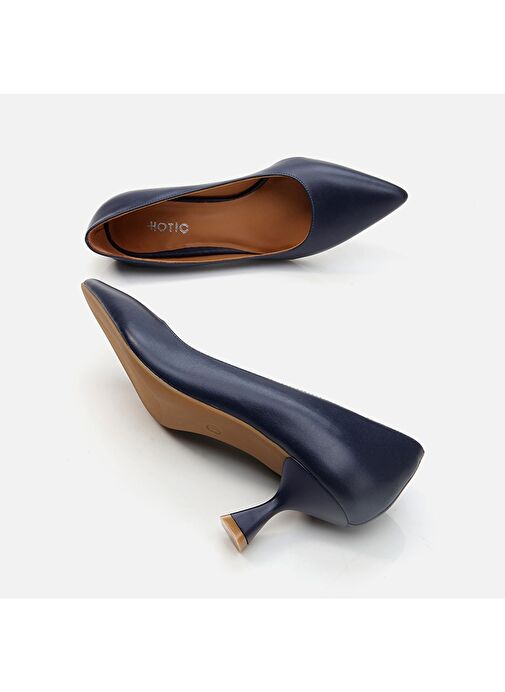 Hotiç Lacivert Kadın Deri Stiletto 01AYH283190A680 - Görsel 7