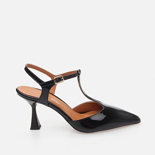 Hakiki Deri Siyah Kadın Stiletto - Görsel 2