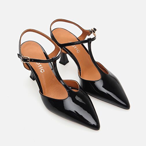 Hakiki Deri Siyah Kadın Stiletto - Görsel 3