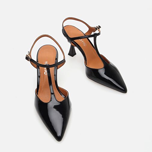 Hakiki Deri Siyah Kadın Stiletto - Görsel 4