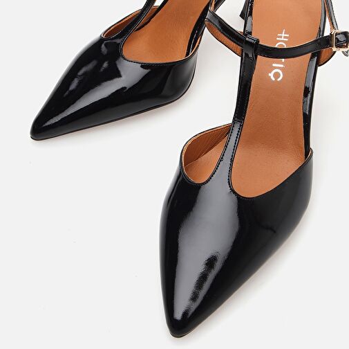 Hakiki Deri Siyah Kadın Stiletto - Görsel 5