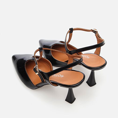 Hakiki Deri Siyah Kadın Stiletto - Görsel 6