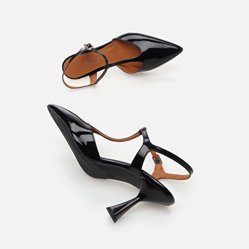 Hakiki Deri Siyah Kadın Stiletto - Görsel 7