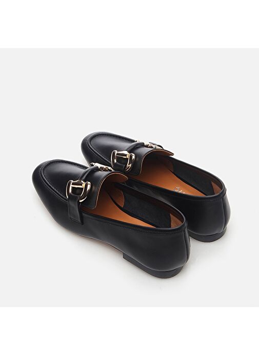 Hotiç Siyah Kadın Deri Loafer 01AYH283290A100 - Görsel 7