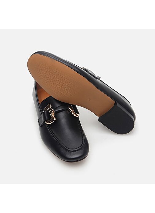 Hotiç Siyah Kadın Deri Loafer 01AYH283290A100 - Görsel 8