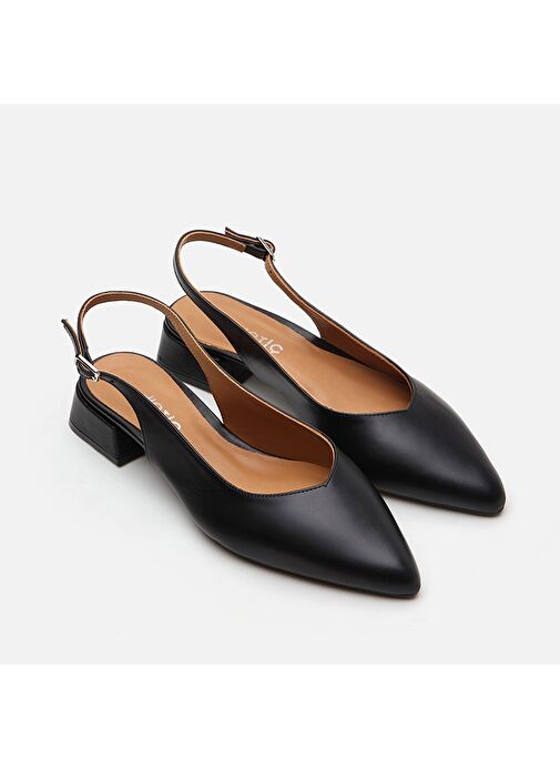 Hotiç Siyah Kadın Deri Babet 01AYH283330A100 - Görsel 3