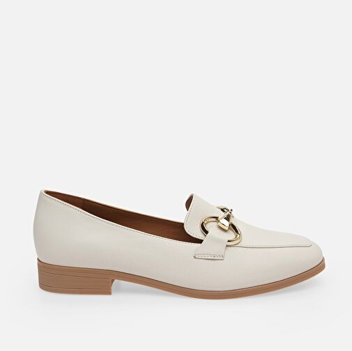 Hakiki Deri Kemik Kadın Loafer - Görsel 3