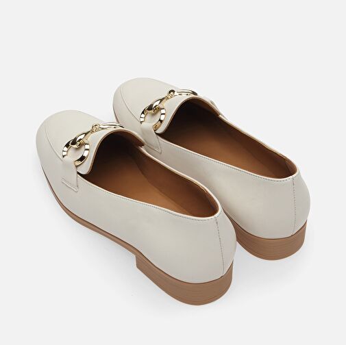 Hakiki Deri Kemik Kadın Loafer - Görsel 7