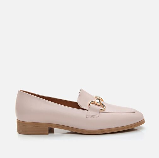 Hakiki Deri Pudra Kadın Loafer - Görsel 2