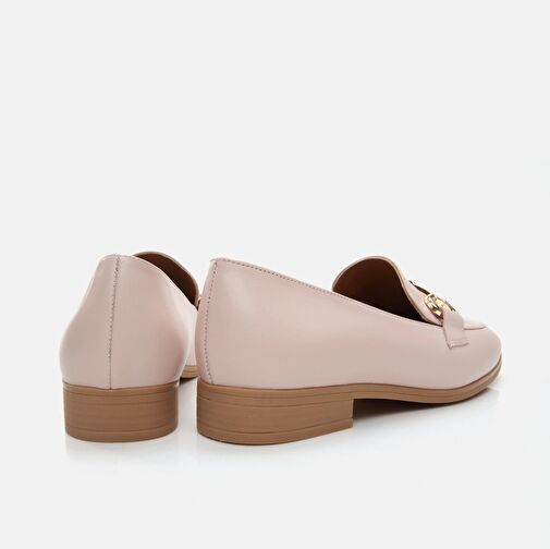 Hakiki Deri Pudra Kadın Loafer - Görsel 7