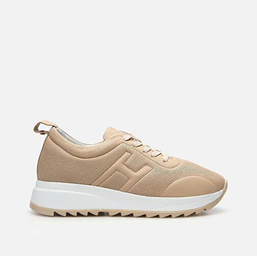 Hotiç Bej Kadın Deri Sneaker 01AYH285960A310 - Görsel 2