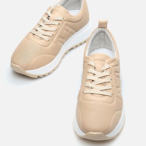 Hotiç Bej Kadın Deri Sneaker 01AYH285960A310 - Görsel 5