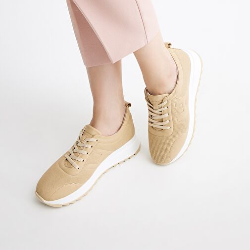 Hotiç Bej Kadın Deri Sneaker 01AYH285960A310 - Görsel 9