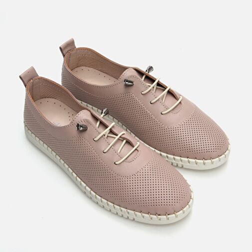 Hakiki Deri Vizon Kadın Loafer - Görsel 4