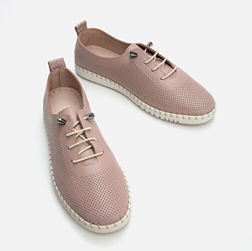 Hakiki Deri Vizon Kadın Loafer - Görsel 5