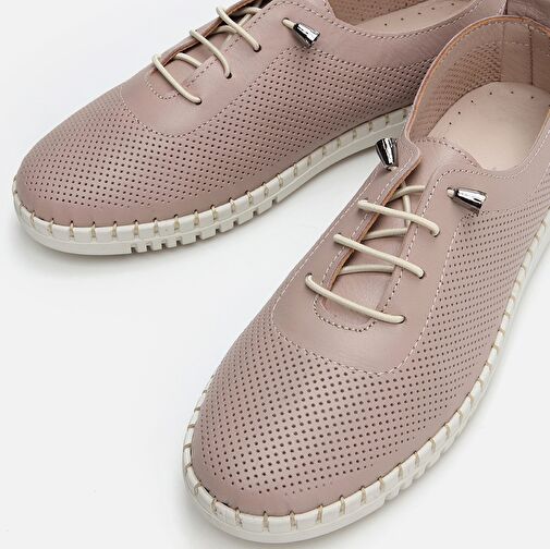 Hakiki Deri Vizon Kadın Loafer - Görsel 7