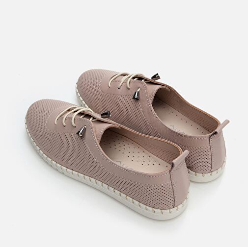 Hakiki Deri Vizon Kadın Loafer - Görsel 8