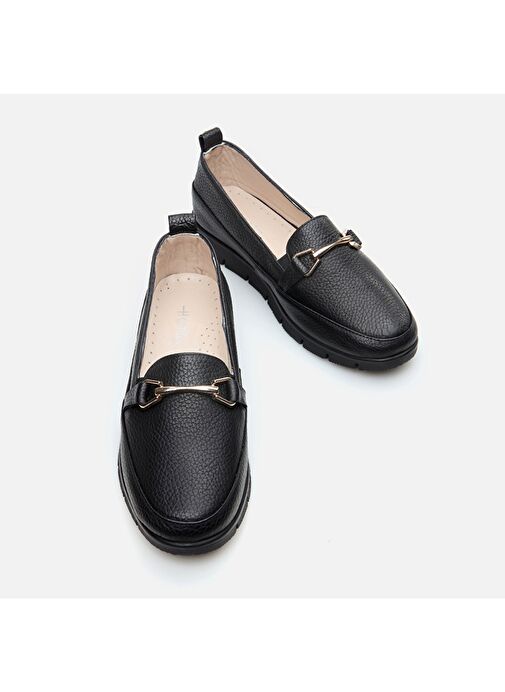 Hotiç Siyah Kadın Deri Loafer 01AYH286000A100 - Görsel 4