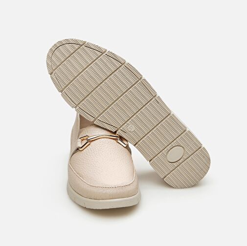 Hotiç Bej Kadın Deri Loafer 01AYH286000A310 - Görsel 6