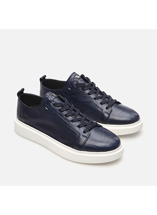 Hotiç Lacivert Erkek Deri Sneaker 02AYH286740A680 - Görsel 3