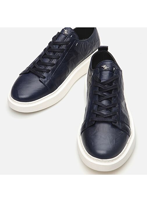 Hotiç Lacivert Erkek Deri Sneaker 02AYH286740A680 - Görsel 5