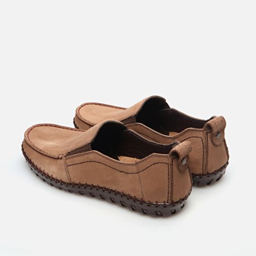 Hakiki Deri Kum Beji Erkek Günlük Ayakkabı - Görsel 5