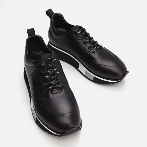 Hotiç Siyah Erkek Deri Sneaker 02AYH288590A100 - Görsel 4