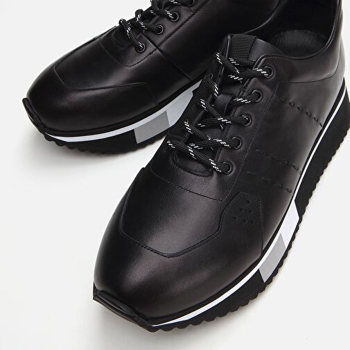 Hotiç Siyah Erkek Deri Sneaker 02AYH288590A100 - Görsel 5