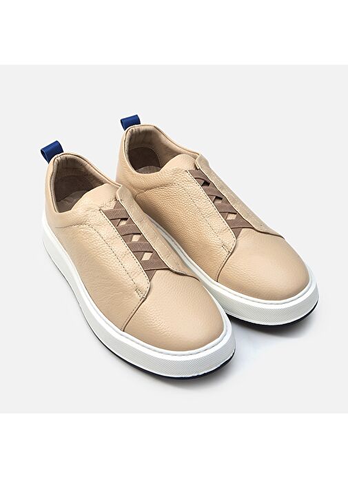 Hotiç Bej Erkek Deri Günlük Ayakkabı 02AYH287770A310 - Görsel 3