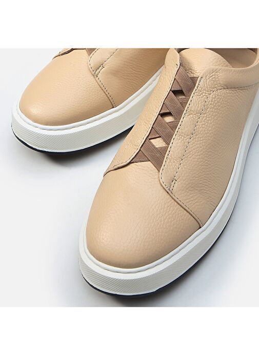 Hotiç Bej Erkek Deri Günlük Ayakkabı 02AYH287770A310 - Görsel 5