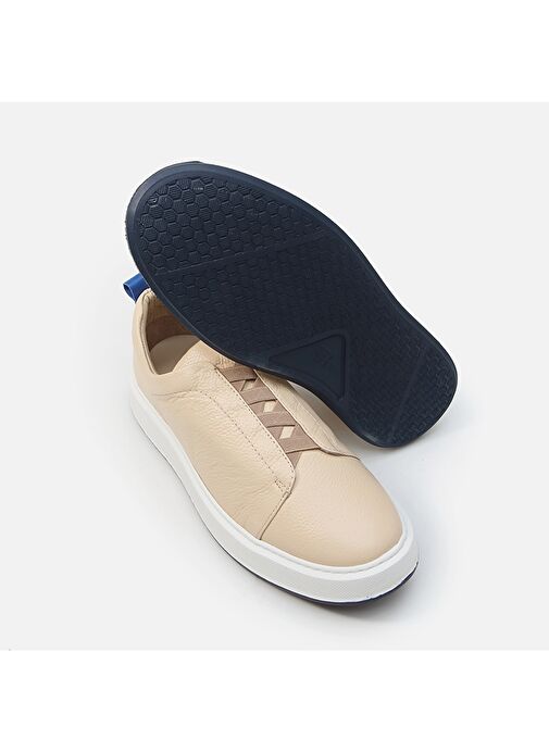 Hotiç Bej Erkek Deri Günlük Ayakkabı 02AYH287770A310 - Görsel 7